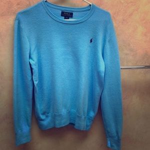 Boys POLO RALPH LAUREN sweater- L baby blue